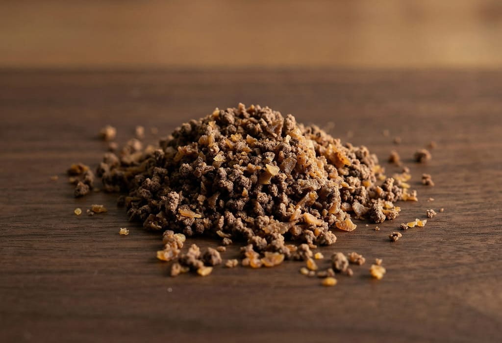 犬用無添加ふりかけドッグフードトッピングのクローズアップ