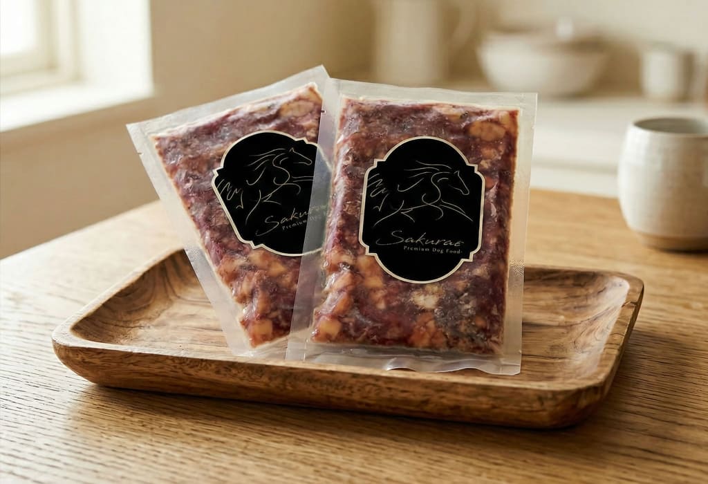 犬用無添加ミンチミックスドッグフードのパッケージイメージ